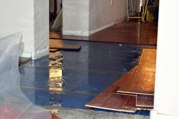 Professional Burst Pipe Cleanup technician working in Northville, NY
